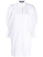 Karl Lagerfeld robe-chemise à manches bouffantes - Blanc - thumbnail