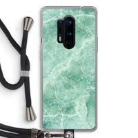 Groen marmer: OnePlus 8 Pro Transparant Hoesje met koord
