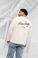 Pure Path Italian Dream Longsleeve T-Shirt Heren Gebroken Wit - Maat XL - Kleur: Gebroken Wit | Soccerfanshop