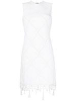 CHANEL Pre-Owned robe sans manches en maille ajourée - Blanc - thumbnail