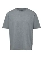 Selected SLHLOOSEGILMAN220 SS O-NECK TEE S casual t-shirt heren - thumbnail