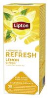 Thee lipton refresh lemon 25x1.5gr | 6 stuks