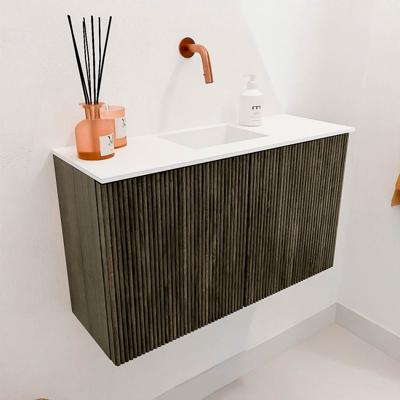 Toiletmeubel Mondiaz Joya | 70 cm | Meubelkleur Shadow | Faye wastafel Talc Midden | Zonder kraangat(en) Toiletmeubel Mondiaz Joya | 70 cm | Meubelkleur Shadow | Faye wastafel Talc Midden | Zonder kraangat(en)