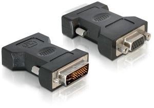 DeLOCK VGA 15pin F > DVI 24+5 M DVI-I 15pin VGA Zwart