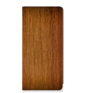 OnePlus 12 Book Wallet Case Donker Hout