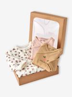 3-delige babyset met slaapzakje + 2 body's ecru