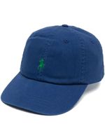 Polo Ralph Lauren casquette en coton à logo brodé - Bleu - thumbnail