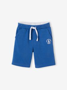 Sportbermuda in fleece voor jongens blauw