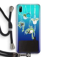 Hang In There: Huawei P Smart (2019) Transparant Hoesje met koord