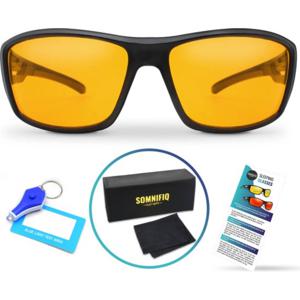 Somnifiq Slaapbril – Blauw Licht Bril, Beeldschermbril, Blue Light Glasses, Computerbril, Blokkeert Blauw Licht tot 75%