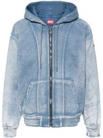 Diesel hoodie D-GIR-S à fermeture zippée - Bleu - thumbnail