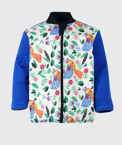 Polar Fleece And Softshell Flowers And Birds Drawings Jacket