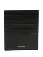 Jil Sander porte-cartes vertical en cuir - Noir - thumbnail