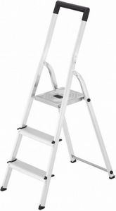 Hailo Trapladder L40 3 Treden Aluminium 125 Cm