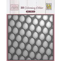 Nellie's Choice • 3d embossing folder achtergrond ballonnen 15x15cm