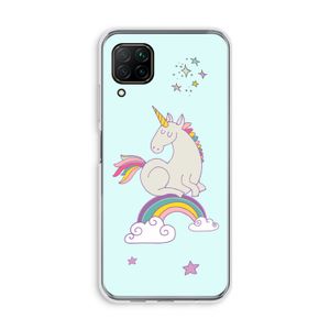 Regenboog eenhoorn: Huawei P40 Lite Transparant Hoesje