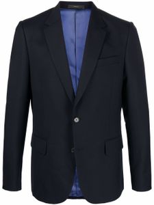 Paul Smith blazer en laine à simple boutonnage - Bleu