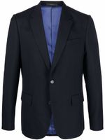 Paul Smith blazer en laine à simple boutonnage - Bleu