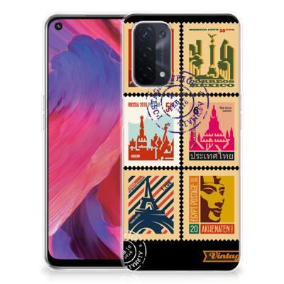 OPPO A93 5G | Silliconen Back Cover | Postzegels