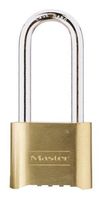 Masterlock 51mm - zinc body with brass finish - 57mm hardened steel long shackle, - 175EURDLH - thumbnail