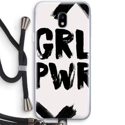 Girl Power #2: Samsung Galaxy J3 (2017) Transparant Hoesje met koord