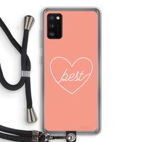 Best heart: Samsung Galaxy A41 Transparant Hoesje met koord
