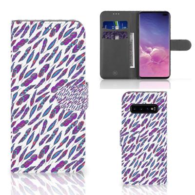 Samsung Galaxy S10 Plus | Telefoon Hoesje | Feathers Color Samsung Galaxy S10 Plus | Telefoon Hoesje | Feathers Color