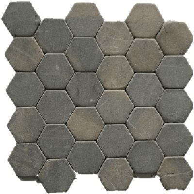 Terre d&apos;Azur Stone Hexagonale Silva Grey 30x30 cm