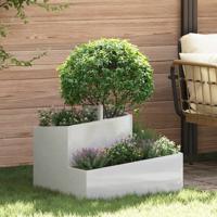 Tuin Bloempot Zilver 60 x 60 x 50 cm Roestvrij staal