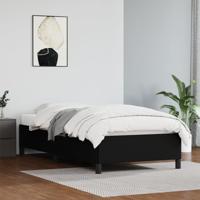 Bedframe kunstleer zwart 100x200 cm