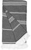 The One Towelling TH1400 Recycled Hamam Towel - Steel Grey - 100 x 180 cm