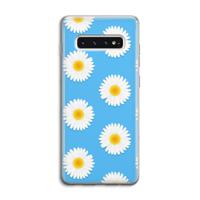 Margrietjes: Samsung Galaxy S10 4G Transparant Hoesje - thumbnail