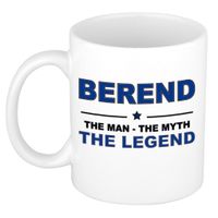 Naam cadeau mok/ beker Berend The man, The myth the legend 300 ml   -