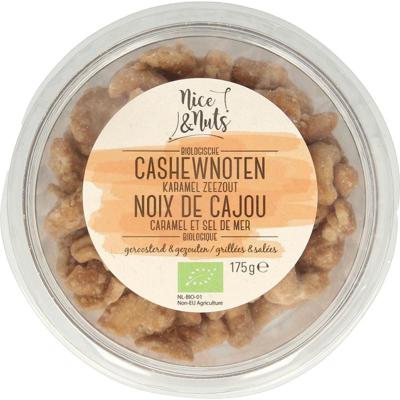 Nice & Nuts Cashewnoten karamel zeezout geroosterd bio