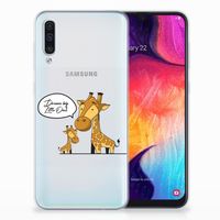 Samsung Galaxy A50 Telefoonhoesje met Naam Giraffe