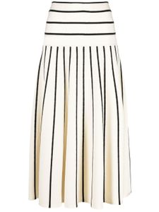 ZIMMERMANN Matchmaker knitted midi skirt - Tons neutres