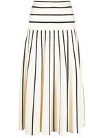 ZIMMERMANN Matchmaker knitted midi skirt - Tons neutres