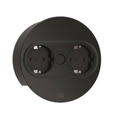 BACHMANN TWIST2 2xCEE7/3 2,0m AEH RAL9005 30GE rond