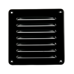 Aluminium Schoepenrooster Opbouw 195 X 195mm - Zwart (1-2020z)