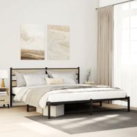 Bedframe zonder matras metaal sonoma eikenkleurig 180x200 cm Bedframe zonder matras metaal sonoma eikenkleurig 180x200 cm