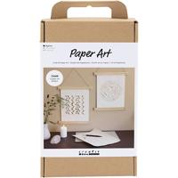 Creativ Company Hobbyset papierkunst, papieren hangers, off white, 1 doos