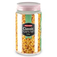 Plasticforte keuken voorraadpot - weckpot - roze - 1.5 liter - kunststof Plasticforte keuken voorraadpot - weckpot - roze - 1.5 liter - kunststof