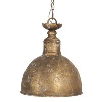 HAES DECO - Hanglamp - Industrial - Koperkleurige Vintage Lamp, Ø 29*35 cm - Ronde Hanglamp Eettafel, Hanglamp Eetkamer - thumbnail