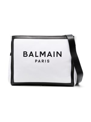 Balmain Kids sac à langer à logo imprimé - Blanc