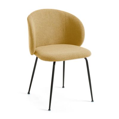Kave Home Minna eetkamerstoel Mosterd