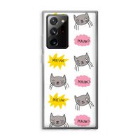 Meow: Samsung Galaxy Note 20 Ultra / Note 20 Ultra 5G Transparant Hoesje