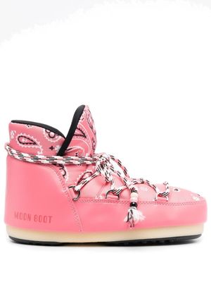 Alanui x Moon boot x Moon Boot bottines à imprimé bandana - Rose