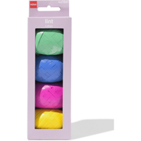 HEMA Lint Plastic Meerkleurig 4 Stuks bij Jumbo