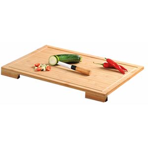 Bamboe houten snijplank 38 x 58 cm anti-slip