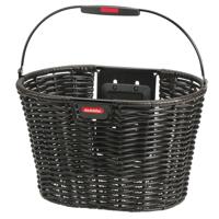 Klickfix Rixen & kaul mand, voorop "structura oval" fr.basket r&k structura oval black brown